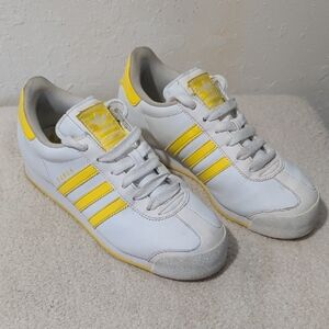 Adidas Samoa Shoes White Yellow Leather Women’s 6.5 G47582